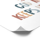 Gott behalte immer seine Versprechen drucken Poster (Ecke)