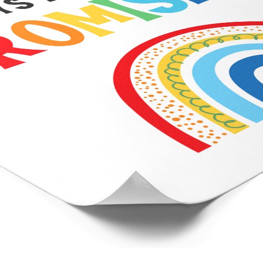 Gott Behalte immer seine Versprechen Kinder Christ Poster (Ecke)