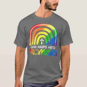Gott Behalte sein Versprechen Rainbow Christlich B T-Shirt