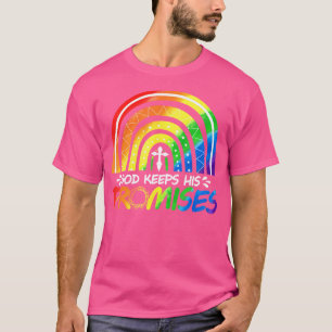 Gott Behalte sein Versprechen Rainbow Christlich B T-Shirt