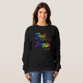 Gott Behalte seine Versprechen Psalm 1058 Christli Sweatshirt (Vorne ganz)