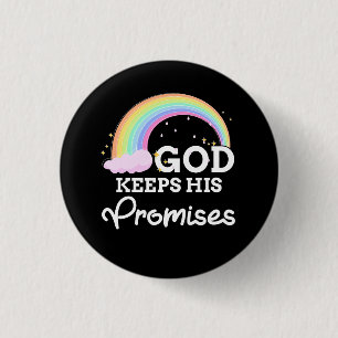 Gott Behalte seine Versprechen Rainbow Religious J Button