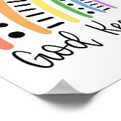 Gott Behalte seine Versprechen - Regenbogen Poster (Ecke)