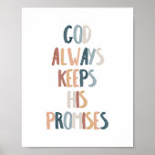Gott behielt immer sein Versprechen Plakat (Vorne)