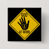 GOTT BEI DER ARBEIT. HEILENDES BUTTON (Vorderseite)