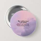 Gott bereitet vor.... Christliche Typografie Button (Vorne & Hinten)