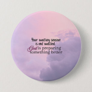 Gott bereitet vor.... Christliche Typografie Button