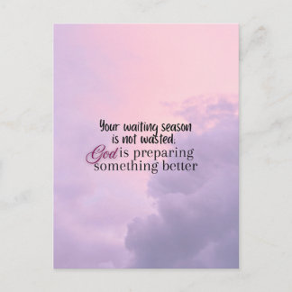 Gott bereitet vor.... Christliche Typografie Postkarte