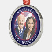 Gott Biden und Harris Election 2020 Keepake Ornament Aus Metall (Links)