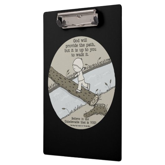 Gott bietet einen Pfad Klemmbrett (Links)
