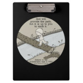 Gott bietet einen Pfad Klemmbrett (Vorderseite)
