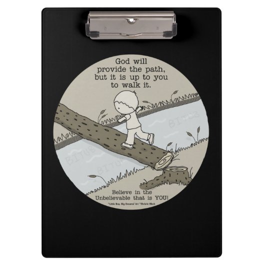 Gott bietet einen Pfad Klemmbrett (Vorderseite)