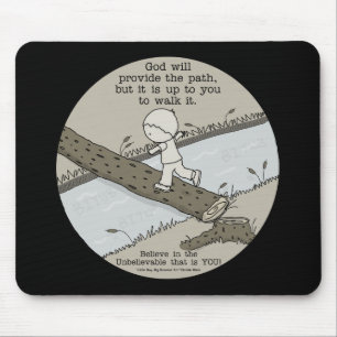 Gott bietet einen Pfad Mousepad