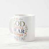 Gott bleibt immer nah Christlicher Spruch Kaffeetasse (Vorderseite Links)