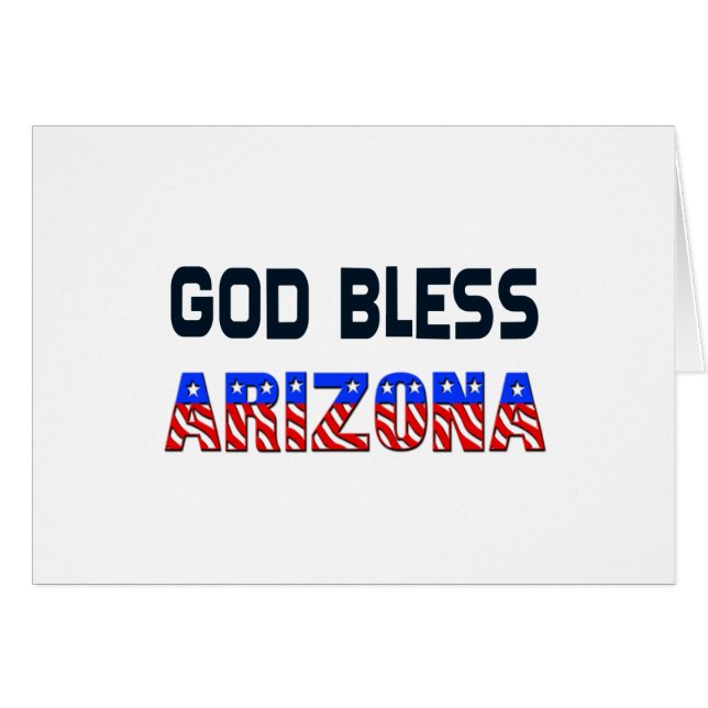 Gott Bless Arizona (Vorderseite (Horizontal))