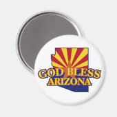 Gott Bless Arizona Magnet (Vorderseite/Rückseite)