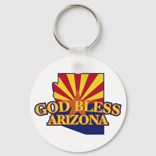 Gott Bless Arizona Schlüsselanhänger (Vorderseite)