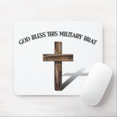 GOTT BLESS DIESE MILITÄRISCHE BREMSE mit robustem Mousepad (Mit Mouse)