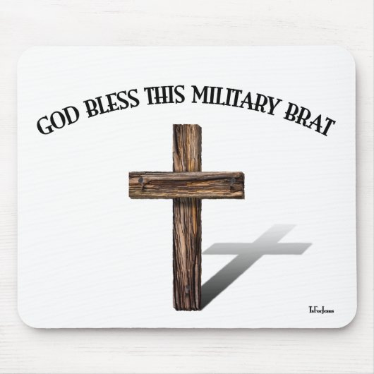 GOTT BLESS DIESE MILITÄRISCHE BREMSE mit robustem Mousepad (Vorne)