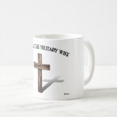 GOTT BLESS DIESE MILITÄRISCHE EHEFRAU mit robustem Kaffeetasse (VorderseiteRechts)