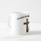 GOTT BLESS DIESE MILITÄRISCHE EHEFRAU mit robustem Kaffeetasse (Vorderseite Links)
