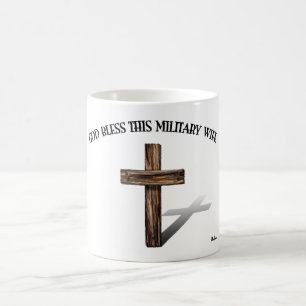 GOTT BLESS DIESE MILITÄRISCHE EHEFRAU mit robustem Kaffeetasse