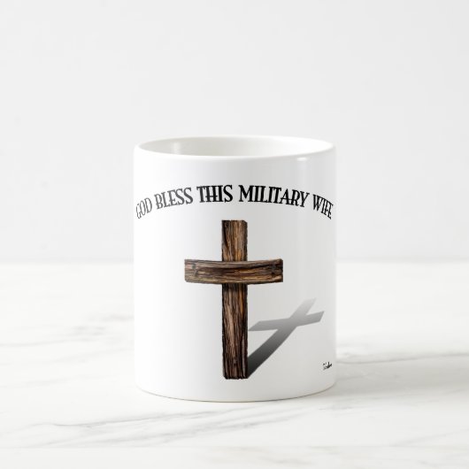 GOTT BLESS DIESE MILITÄRISCHE EHEFRAU mit robustem Kaffeetasse (Mittel)
