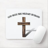 GOTT BLESS DIESES MILITÄRISCHE HUSBAND mit robuste Mousepad (Mit Mouse)