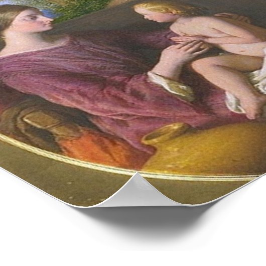 GOTT BLESS JESUS UND MARY POSTER (Ecke)