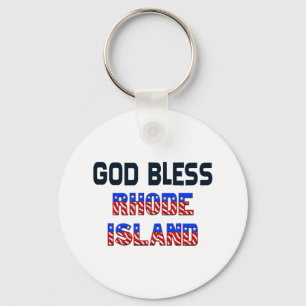 Gott Bless Rhode Island Schlüsselanhänger