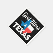 Gott Bless Texas Serviette (Ecke)