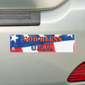 "GOTT BLESS the U.S.A." Autoaufkleber (Auf Auto)