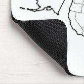 GOTT BLESS THE USA mit US-Kontur Mousepad (Ecke)