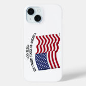 GOTT BLESS THE USA US-Flagge Case-Mate iPhone Hülle (Rückseite)