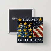 GOTT BLESS TRUMP BUTTON (Vorne & Hinten)