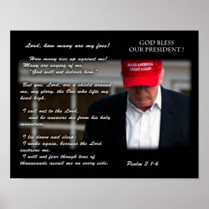 GOTT BLESS UNSER PRÄSIDENT POSTER