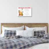 GOTT BLESS UNSERE ZUHAUSE LEINWANDDRUCK (Insitu (Schlafzimmer))