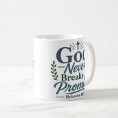 Gott bricht ein Versprechen nie Biblischer Glaube Kaffeetasse (VorderseiteRechts)