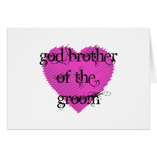 Gott Bruder des Grooms (Vorderseite (Horizontal))