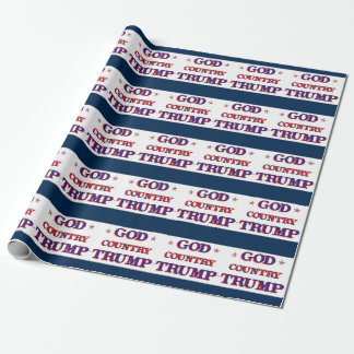 Gott Country Trump Geschenkpapier