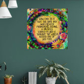 Gott dachte, die Welt brauche dich Poster