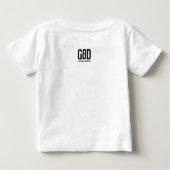 Gott Das Original Superhelden-Bibelkreuz Baby T-shirt (Rückseite)