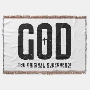 Gott Das Original Superhelden-Bibelkreuz Decke