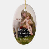 GOTT, DASS DU DIE SÜNDEN DER WELT WEIST KERAMIKORNAMENT (Rechts)