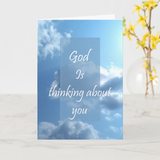 Gott denkt über dich nach karte (Gelbe Blume)