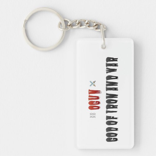 Gott der Eisen und des Krieges Schlüsselanhänger (Vorderseite)