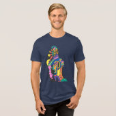 Gott der Farbe Tri-Blend Shirt (Vorderseite voll)