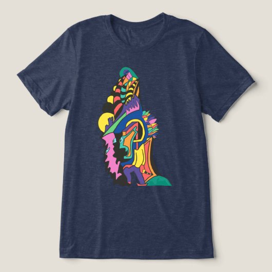 Gott der Farbe Tri-Blend Shirt (Design Vorderseite)