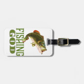 Gott der Fischerei Gepäckanhänger (Vorderseite horizontal)