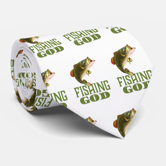 Gott der Fischerei Krawatte (Gerollt)
